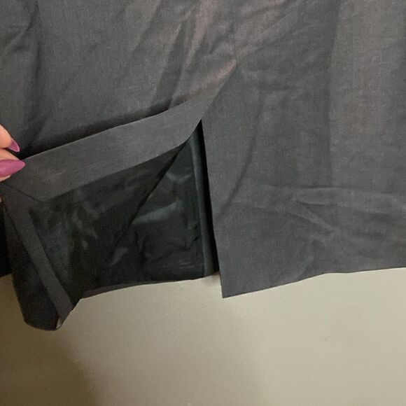 Banana Republic Modern Blazer Jacket Mens 40R Dark Gray Three Button 100% Wool - Picture 11 of 12